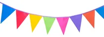 Comprar Banderines De Friselina Colores Arcoiris Largo 20 Mts