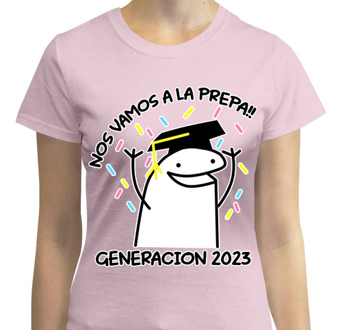 Camiseta Graduacion Secundaria P/dama 2023 Graciosa Meme