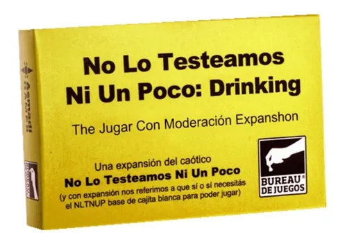 comprar Expansión No Lo Testeamos Ni Un Poco Drinking Juego Cartas comprar Expansión No Lo Testeamos Ni Un Poco Drinking Juego Cartas