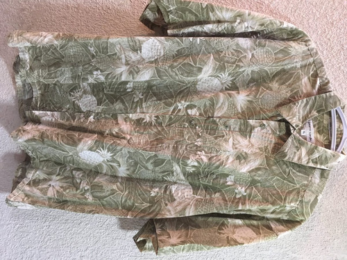 Camisa Hawaiana Pierre Cardin - Piñas