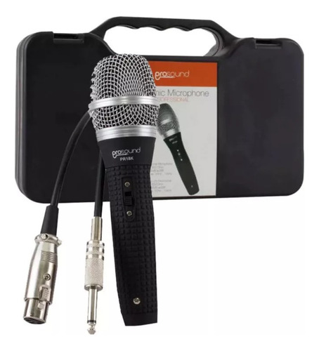 Microfono Prosound Pr18k Unidireccional Con Estuche