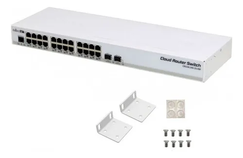 Switch Router Cloud Mikrotik Crs326-24g-2s+rm 24p Gigabit