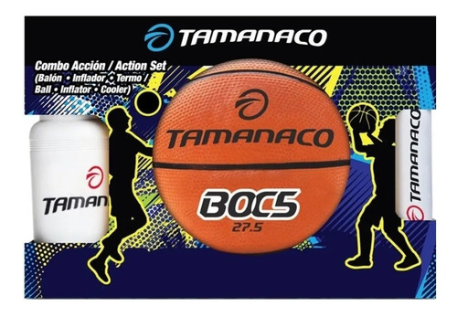 Combo Tamanaco Basket #5 Inflador + Termo