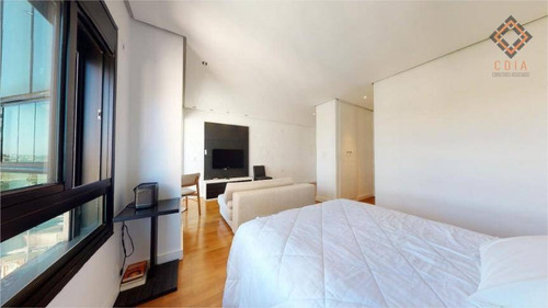 Imagem 7 de 10 de Studio Para Compra Com 1 Quarto E 1 Vaga Localizado No Jardim Europa - St0086