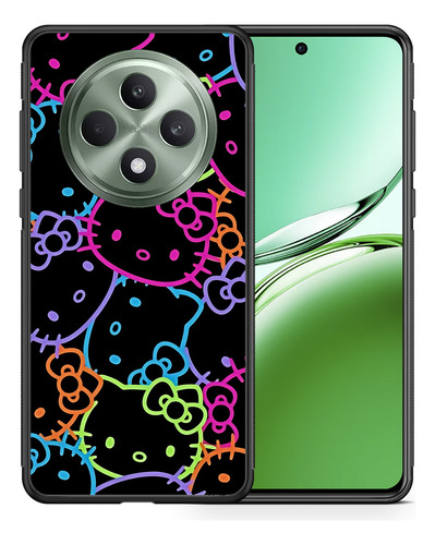 Funda Para Oppo Hello Kitty Colores Neon Collage