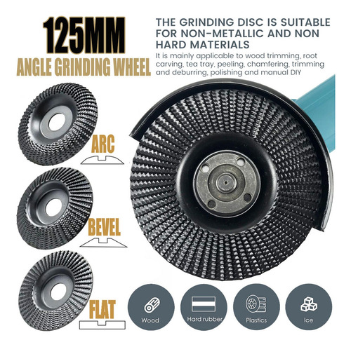 Set De Discos Para Amoladora, Accesorios De Tallado En 125mm