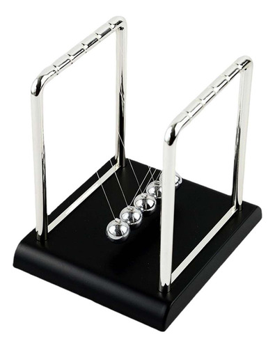 3 Cradle Pendulum Balance Bolas De Acero Física S Negro
