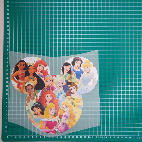 Parche Encanto Real Princesas 5pzas 19x22cm Mp1013 Blanco