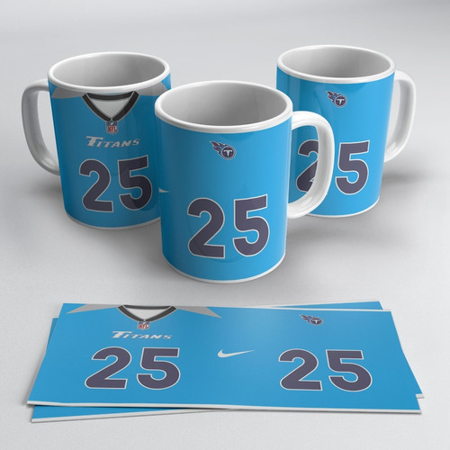 Taza Nfl Tennesse Titans Personalizable