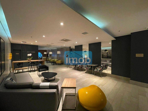 Imagem 2 de 30 de Flat Com 1 Dormitório À Venda, 34 M² Por R$ 530.000,00 - Pompéia - Santos/sp - Fl0044