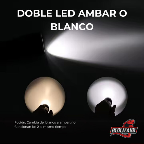 Lampara De Buceo Sumergible 10000 Lumenes Led Blanco Y Ambar