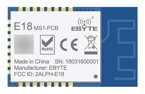 Transceptor Inalámbrico 2.4ghz Smd Rf E18-ms1-pcb Spi Cc2530