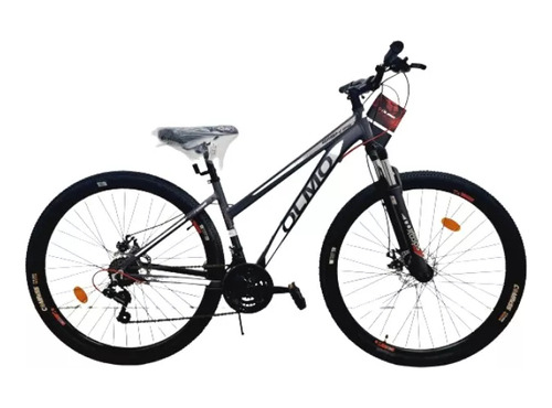 Mountain bike femenina Olmo Wish 295  2023 S-16" 21v frenos de disco mecánico cambio Shimano TZ 31 color negro/gris/blanco