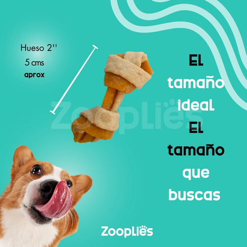 Premios Sin Carnaza Para Perro 30 Huesitos C/pollo Zooplies