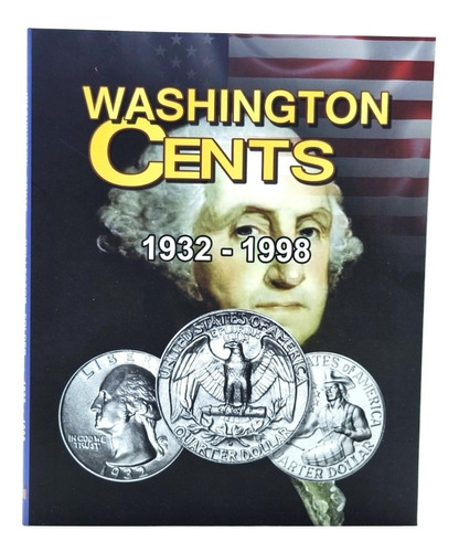 Álbum Moedas 25 Cents Washington Quarter Eua 1932 A 1998