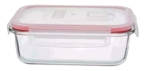 Hermetico Rectangular 350ml Pyrex Vidrio Easy Vent Con Tapa