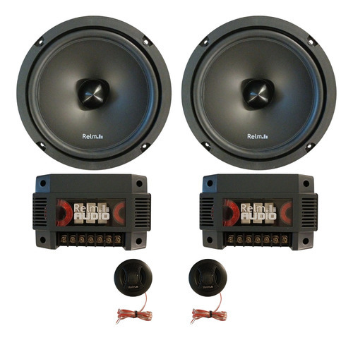 Alto Falante Kit 2 Vias Rs 6.5 2w Relm Symphony 200w Rms