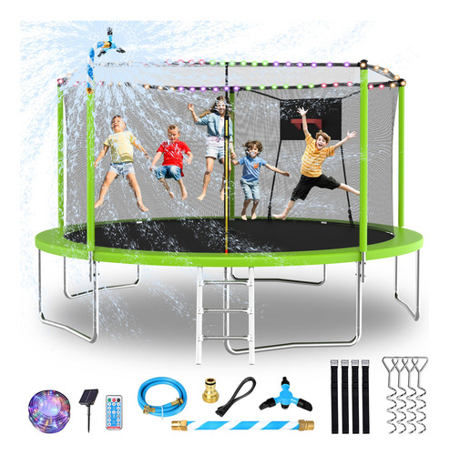 Lyromix Trampolín Mejorado De 14 Pies Para Niños Y Adultos