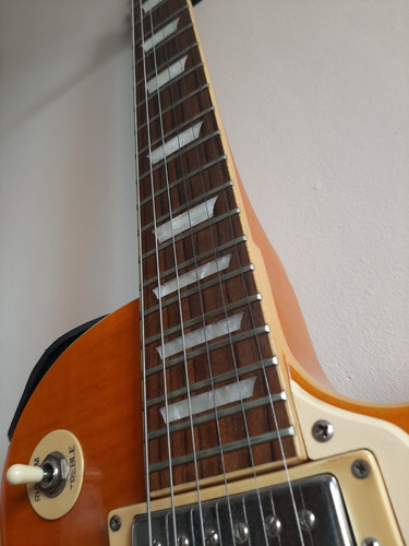Guitarra Eléctrica Epiphone Les Paul Standard Korea Diestro Lemon Burst Palo De Rosa (Usado)