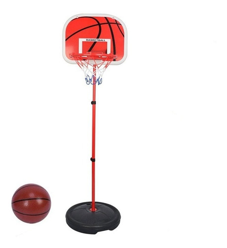 Set De Basketball Aro Tablero Balón Juguete Para Niños