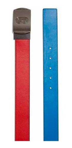 Cinturon Coach Reversible Rojo/azul De Hombre 100% Original