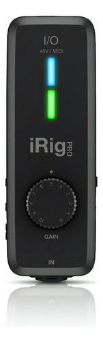 Irig Pro I/o Interfaz iPhone iPad Ik Multimedia Placa De Aud Color Negro