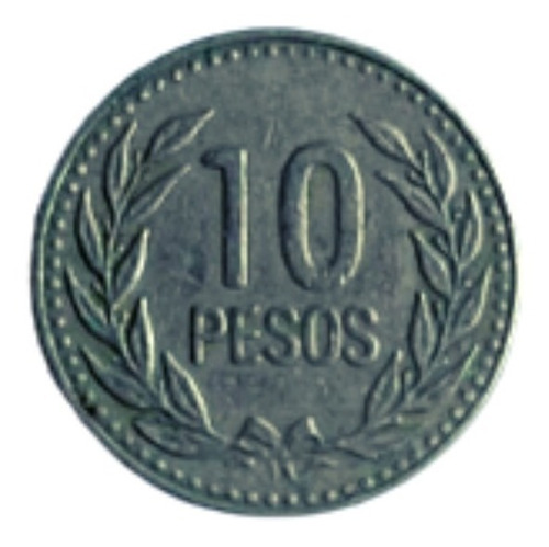 Moneda De 10 Pesos Colombianos 1990