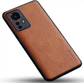 Funda Aioria Para Xiaomi 12 5g De Piel Sintetica Naranja