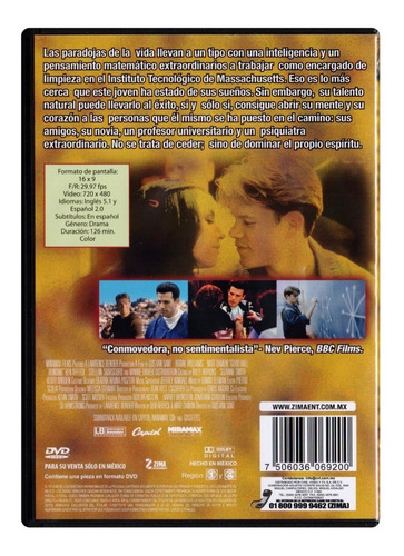 Mente Indomable Robin Williams Pelicula Dvd