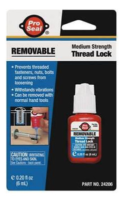 Pro Seal 24206 Removable Threadlocker,6ml Bottle,blue Tth