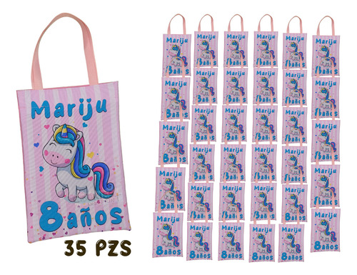 35 Dulceros Unicornio Mod 3 Niña Fiesta Infantil