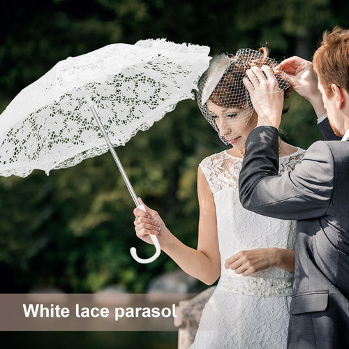Guarda-chuva De Renda Branca Para Casamento Guarda-chuvas De