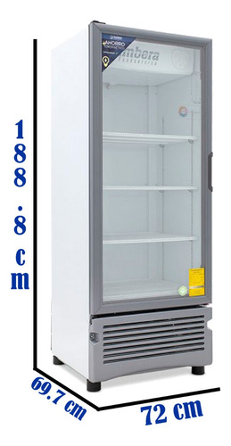 Refrigerador Refresquero 17fts Vertical Imbera Vr-17