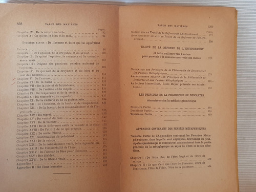 Imagen 3 de 9 de Oeuvres De Spinoza 3 Tomos Garnier