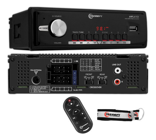 Rádio Taramps Amplayer 400 Amplificador/player 400 Watts Rms