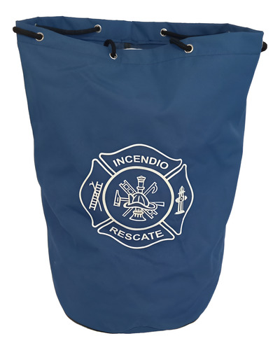 Bolso Marinero Porta Equipo Bomberos Rescate Altura Azul Liso