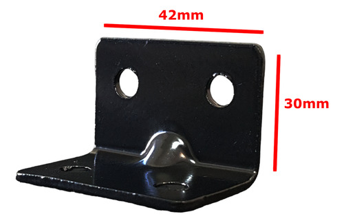Caja X 12 Conectores Angulo Negro 42 X 30 X 30mm Modelo 514