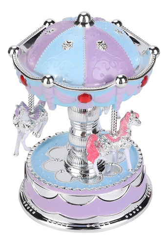 Carrusel De Música Merry Go Round Led De Caja Musical Noveda