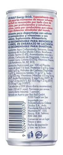 Red Bull Bebida Energética Pack 24 Latas 250ml