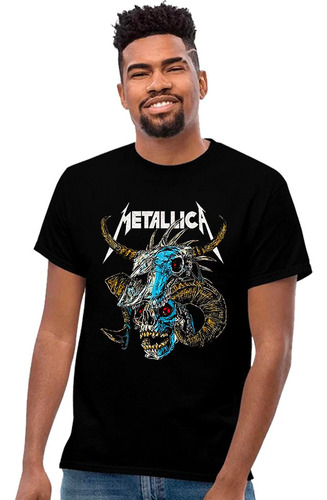 Playera Metallica Rock Diseño 31 Grupos Musicales Beloma