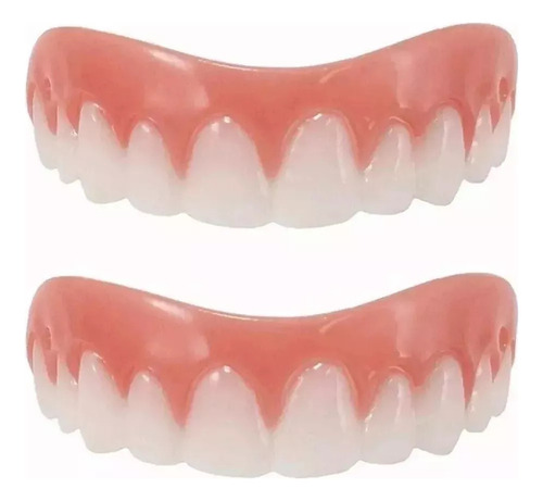 2 Juegos De Dentaduras Postizas De Silicona Simuladas
