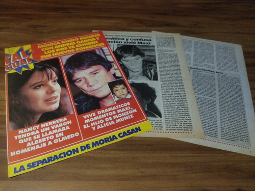Carlos Monzon * Tapa Y Nota Revista Tal Cual 462 * 1988