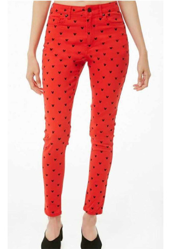 Pantalón Skinny Mickey Mouse Forecer 21 Talla 7