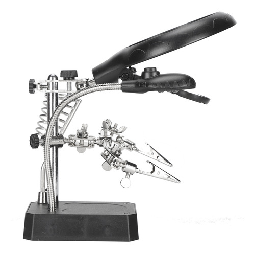 Lupa, Clip Auxiliar, Ajustable, Soporte De Escritorio