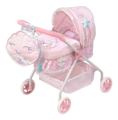 De Cuevas Coche Bebe Llorens Con Bolso Niños Juguete Rosado®