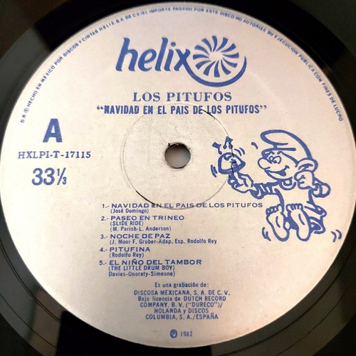 Los Pitufos - Navidad En El Pais De Los Pitufos Lp