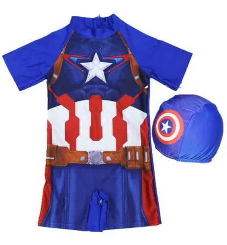 Traje de baño capitan america sales
