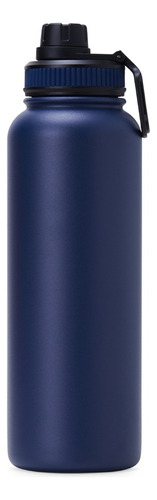 Garrafa Térmica 1,2 Litros Squeeze De Água Fitness Treino Cor Azul