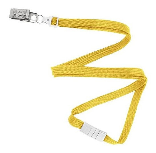 Cordon Amarillo Trenzado Plano Separable Clip Bulldog 3 8 