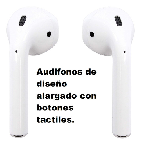 Audífonos Bluetooth Con Pantalla Táctil Multiples Funciones Auriculares Con Cancelación Ruido Bluetooth 5.3 In-ear Manos Libres Deportivos Manos Libres Color Blanco